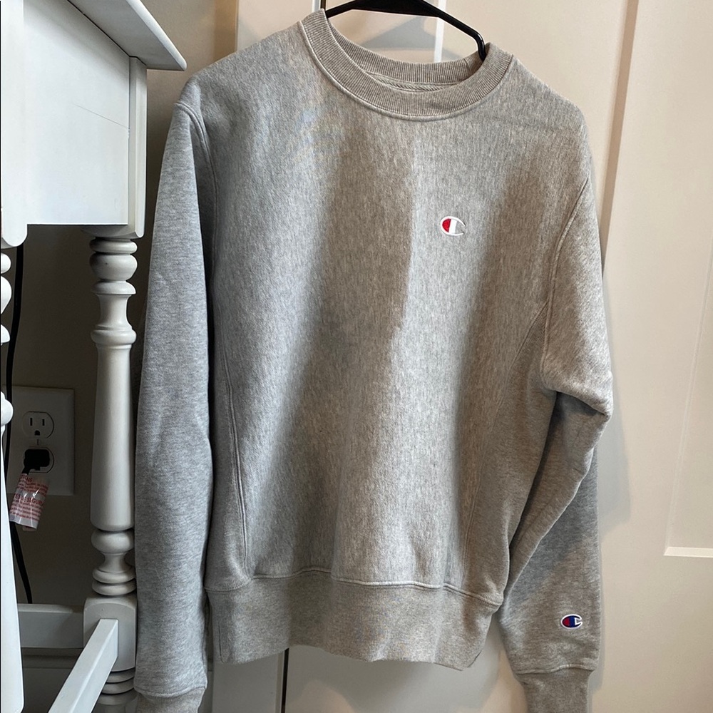 Champion Gray Reverse Weave Crewneck